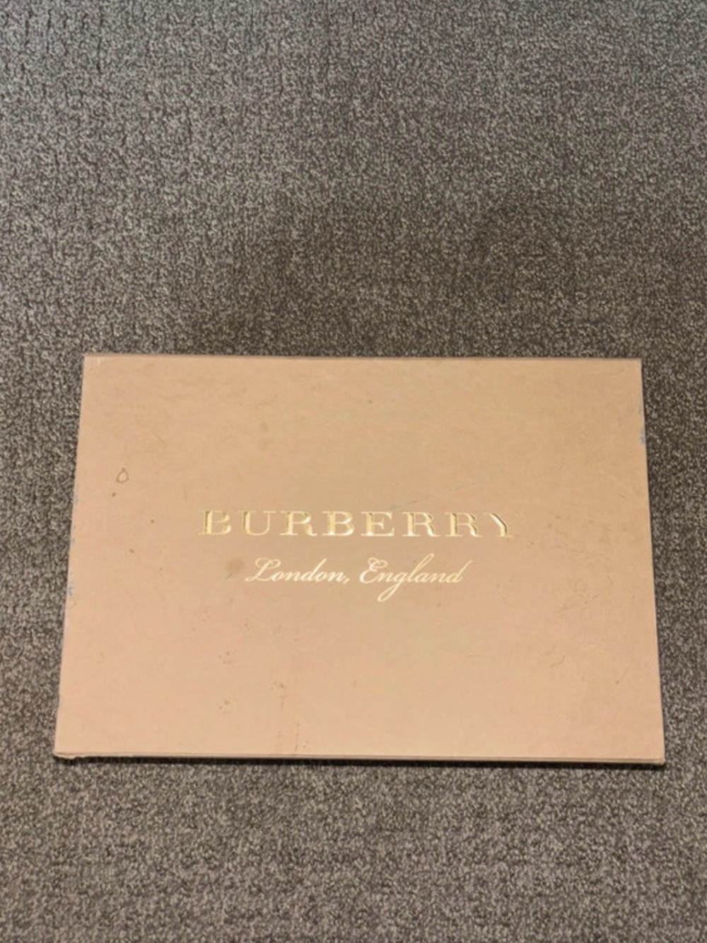 Burberry Beige Bath & Body Gift Set Box with Gold Logo